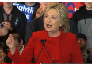 Hillary declares victory in Iowa Caucus