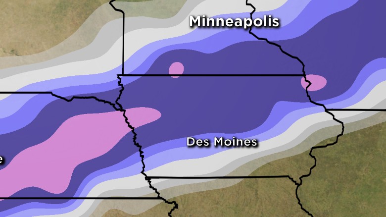 Blizzard set to hit Iowa after caucuses