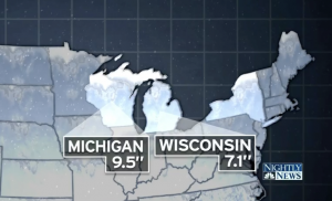 NBC News story mixes up Michigan and Wisconsin on the map