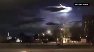 Rare sighting: meteor captured on police dashcam