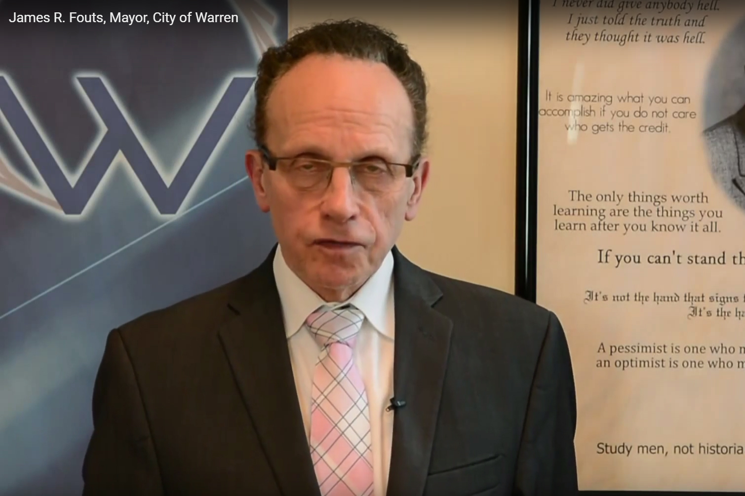 Frank Beckmann’s voice comparison of Warren’s Mayor, Fouts