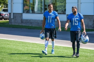 Intruder escorted from Lions mini-camp practice