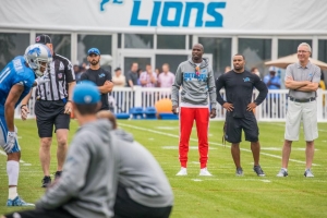 Chad Johnson attends Lions training camp, says rookie WR Kenny Golladay has the ‘it factor’
