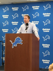 Lions GM Bob Quinn: Third year with mid-first-round pick ‘Helps me a little bit’