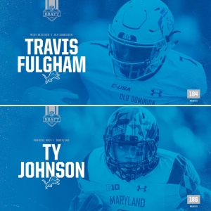 Lions select Old Dominion WR Travis Fulgham and Maryland RB Ty Johnson in sixth round