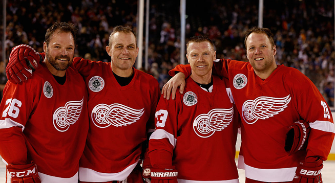 Detroit Red Wings Grind Line Inducted as Michigan Treasures by Michigan Sports Hall of Fame