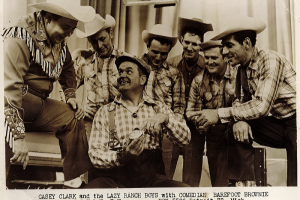 Casey Clark and The Lazy Ranch Boys with Comedian Barefoot Brownie | 1938