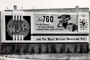 A Late-1920s WJR 760 Billboard Ad