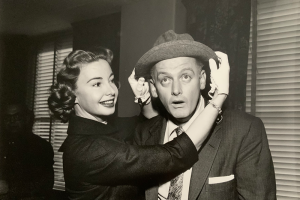 Audry Meadows and Art Carney Caught in the Middle of an Act