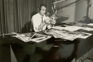 J.P. McCarthy inside the 760 WJR Studio | 1958
