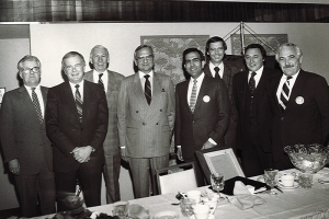 J.P. with Chrysler Chairman Lee Iacocca