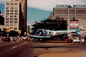 WJR Heli by Fisher Building