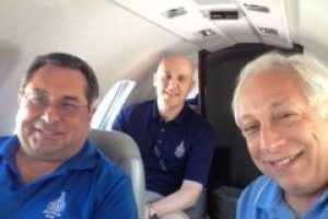 Paul W. Smith & Borg Warner's Chairman & CEO Tim Manganello on their way to the Indy 500.