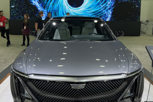 September 14, 2022 ~ The 2023 Cadillac Lyric on display at the North American International Detroit Auto Show. Photo: Curtis Paul