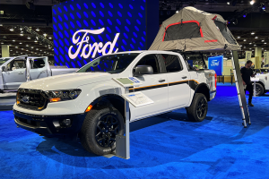 September 14, 2022 ~ The 2023 Ford Ranger with the Sportz Bed Tent. Photo: Curtis Paul