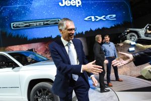 September 14, 2022 ~ Stellantis CEO Carlos Tavares reaches out to shake a hand during the 2022 North American International Auto Show. Photo: Melanie Maxwell / USA TODAY NETWORK