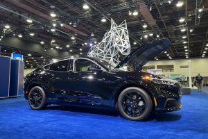 September 14, 2022 ~ The 2023 Ford mustang Mach-E on display at the North American International Detroit Auto Show. Photo: Curtis Paul