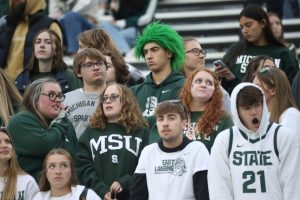 September 26, 2022 ~ Michigan State Spartans fans look on during the 34-7 loss to the Minnesota Golden Gophers at Spartan Stadium. Photo: Kirthmon F. Dozier / USA TODAY NETWORK