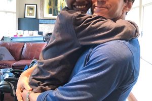 April 5, 2020 ~ Free Press Columnist Mitch Albom with Knox, 8, an orphan from the Have Faith Haiti mission. Photo: Mitch Albom/Detroit Free Press