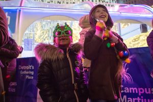 November 22, 2019 ~ From left, Nasiyah Fidel, 7, and JamieLynn Fidel, 7, both of Melvindale, watch as the tree is lit at the Detroit Tree Lighting ceremony at Campus Martius in Detroit. Photo: Anntaninna Biondo, Detroit Free Press, Detroit Free Press via Imagn Content Services, LLC