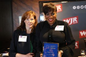 November 19, 2022 ~ United States Attorney for the Eastern District of Michigan Dawn Ison and 760 WJR Assistant Program Director Ann Thomas at the 2022 Women Who Lead Honoree Ceremony inside Joe Muer Seafood in Detroit’s Renaissance Center. Photo: Sean Boeberitz / WJR