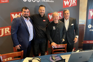 November 21, 2022 ~ 760 WJR broadcasts live from Palazzo di Bocce in Lake Orion for the Hunger-Free in The D Radiothon. Photo: Curtis Paul / WJR