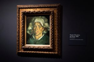 September 29, 2022 ~ A 1885 Vincent van Gogh painting titled "Head of Gordina de Groot" is part of the new "Van Gogh in America" exhibit at the Detroit Institute of Arts in Detroit. Photo: Sarahbeth Maney / USA TODAY NETWORK