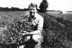 Early to Mid ‘70s ~ Jimmy Carter returned from service in the US Navy to run his family's peanut farm in Plains, Georgia, growing it into a successful business operation. Photo: Corbis ~ Getty Images
