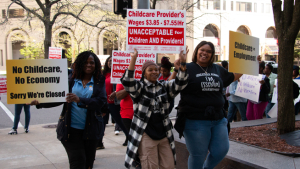 Michigan Childcare Workers Rally in Detroit for Higher Pay