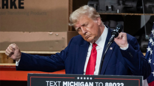 Trump Reaches Out to Striking Autoworkers While Attacking UAW President During Michigan Visit