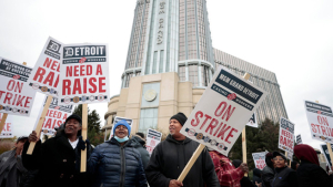 About 3,700 Detroit Casino Workers Go on Strike After Casinos, Union Fail to Agree on Contract