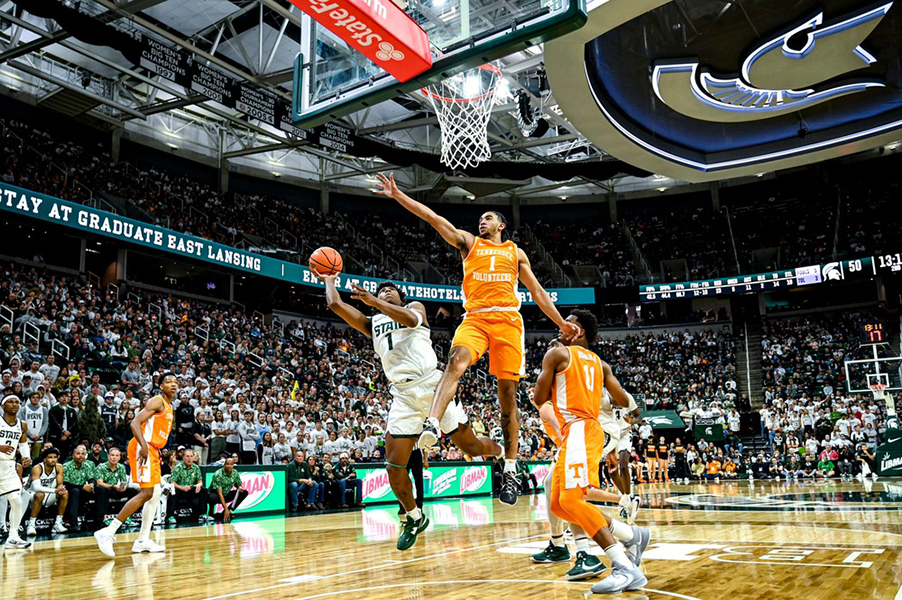 Michigan State Comeback Comes up Short Against Tennessee in Maui Strong Fund Exhibition Game