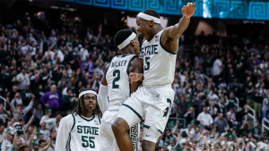 Michigan State Celebrates Senior Night Victory