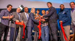 Mitch Albom, Mattew and Kelly Stafford Opens New SAY Detroit Education Center