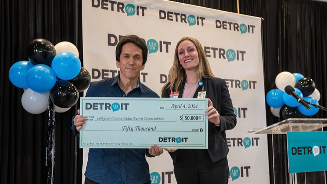 Mitch Albom Distributes SAY Detroit Radiothon Funds to Local Charities