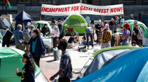 Pro-Palestinian Student Protestors Set Up Encampment at UMich Diag