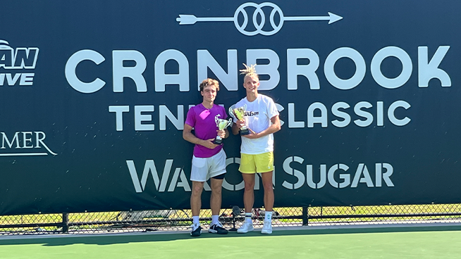 Lajal Saves Five Match Points to Win Cranbrook Tennis Classic