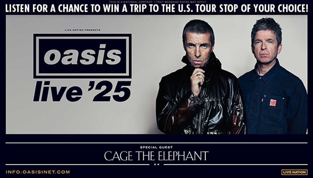 See Oasis at the Tour Stop of Your Choice