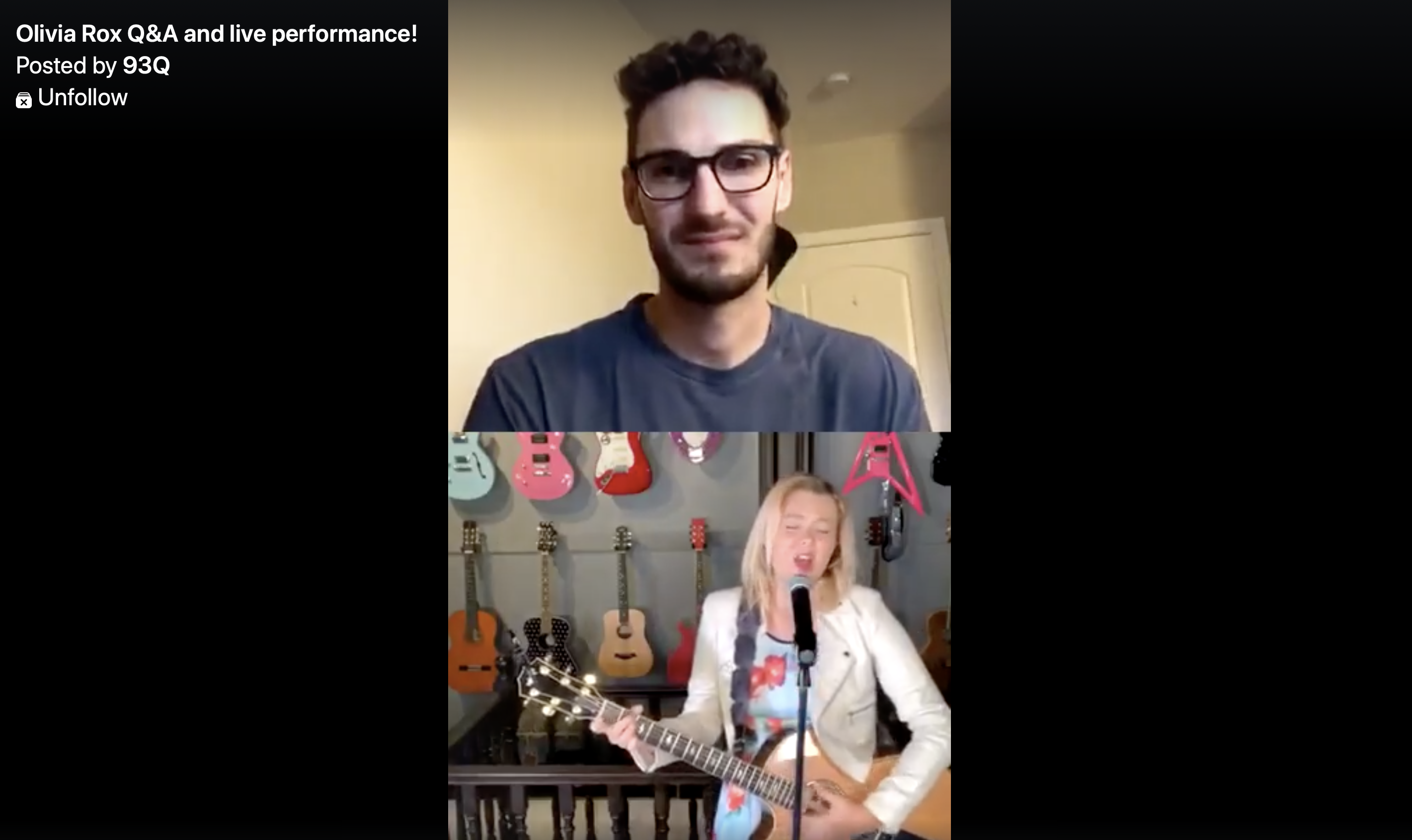 [WATCH] Olivia Rox joins 93Q live on Instagram for Q&A/performance