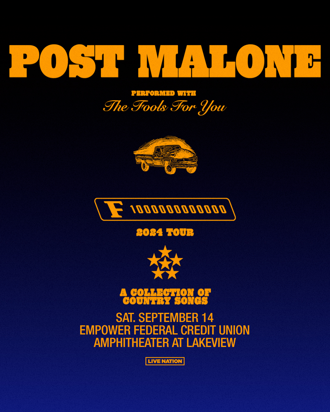93Q Welcomes Post Malone to Empower FCU Amphitheater @ Lakeview | September 14th