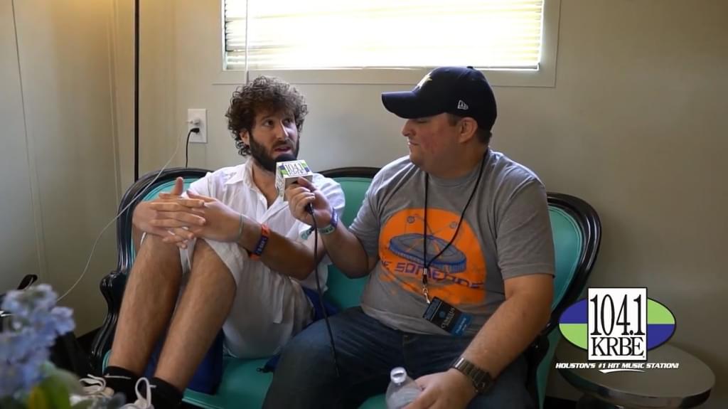 Tyler Frye interviews Lil Dicky at In Bloom Music Festival