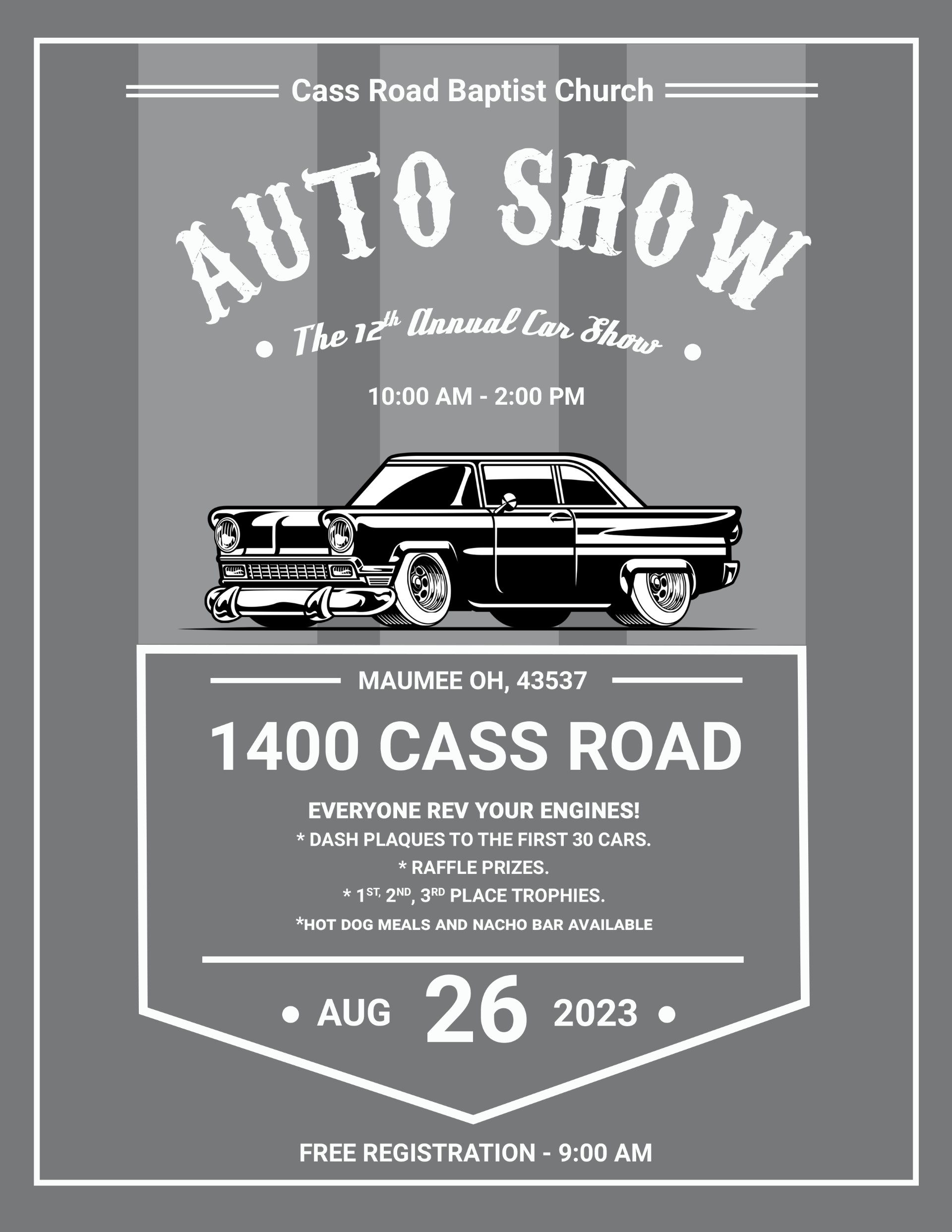 Cass Road Baptist Church Auto Show 8|26