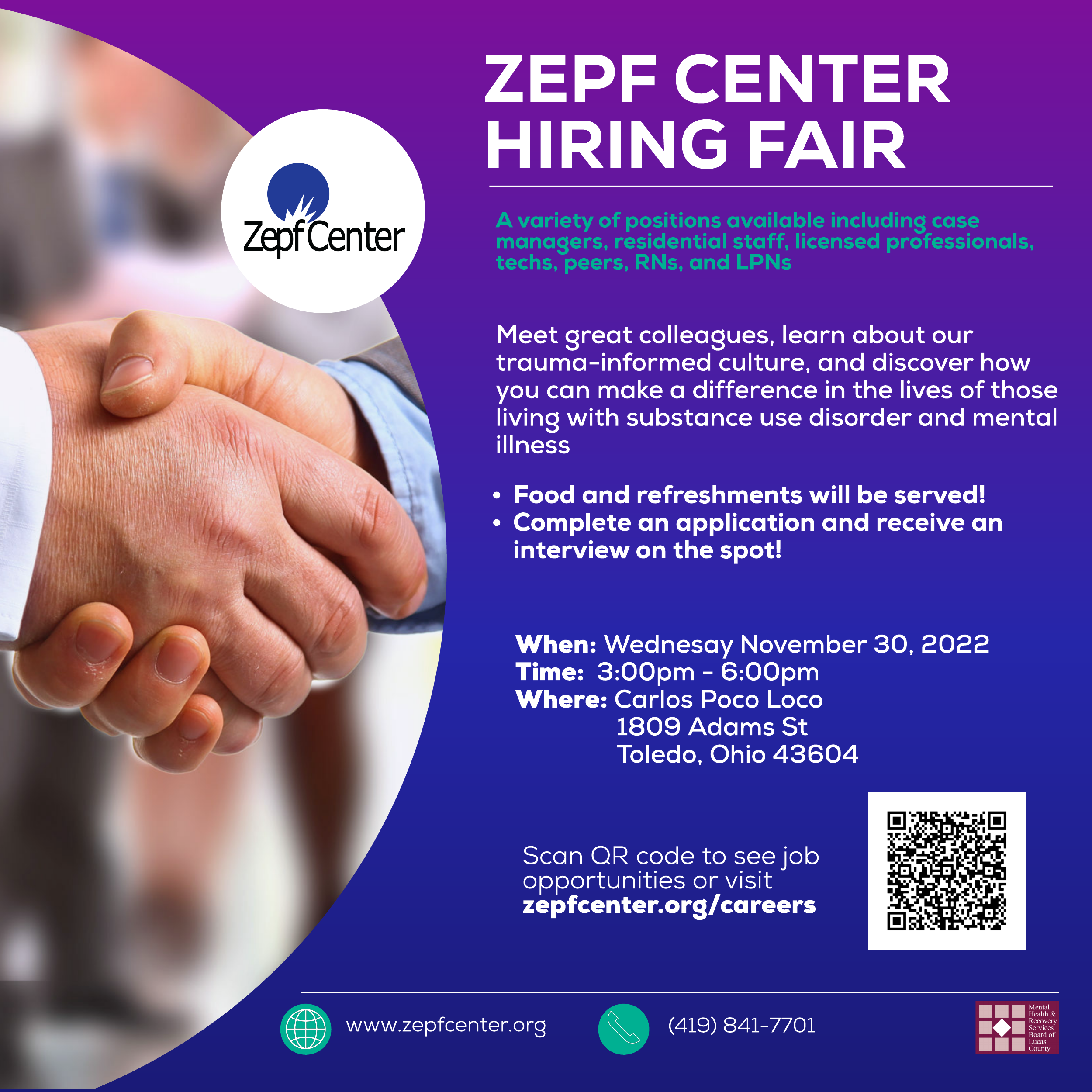 Zepf Center Hiring Fair