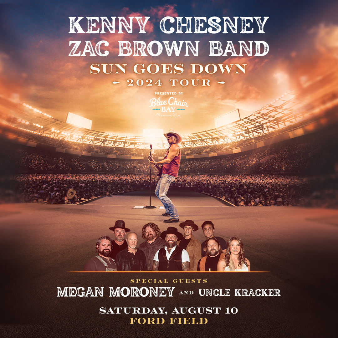 Kenny Chesney and Zac Brown Band 8|10 Ford Field Detroit