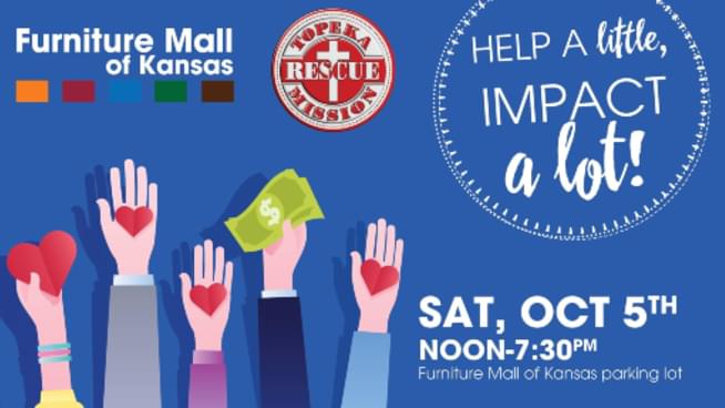 Topeka Rescue Mission Benefit Event at Furniture Mall of Kansas!