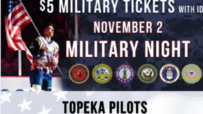 Topeka Pilots Hockey Saying Thank You To Our Military