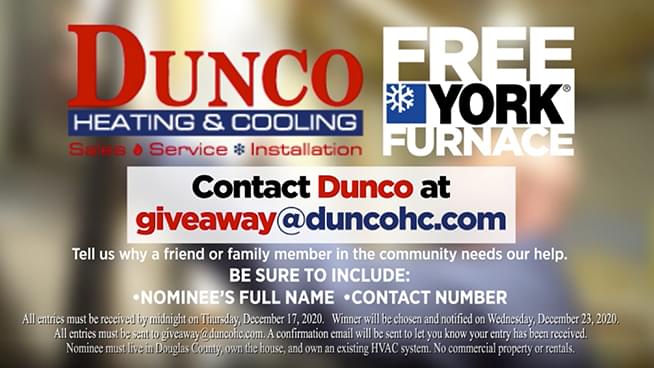 Dunco Is Giving Away A Free Furnace!