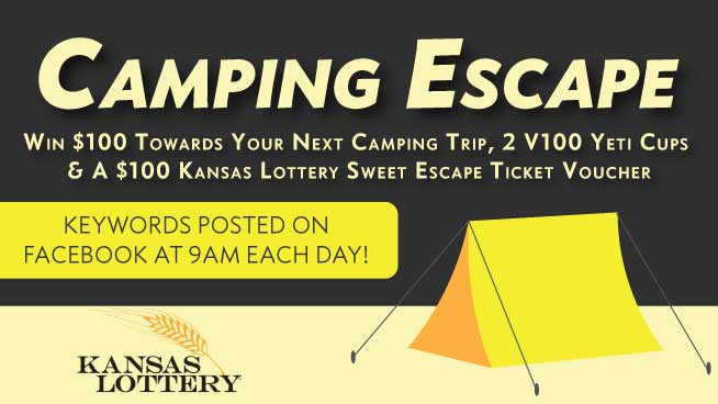 Win A Camping Escape & Kansas Lottery Tickets