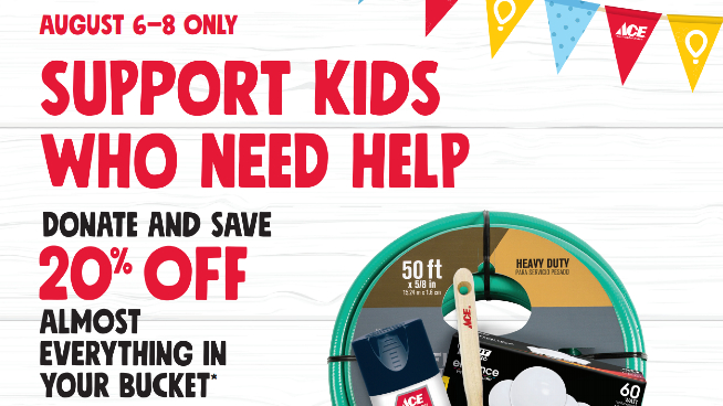 Help Local Kids in Need With Ace Bucket Days