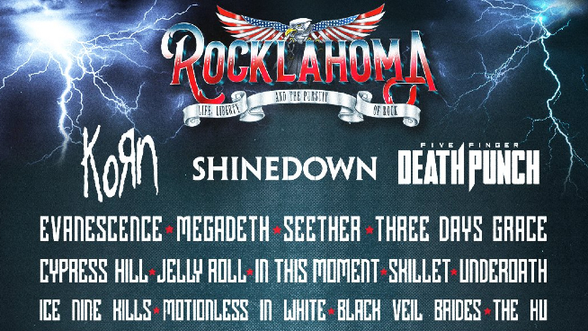 See Korn, Shinedown, and Five Finger Death Punch Headline Rocklahoma 2022!